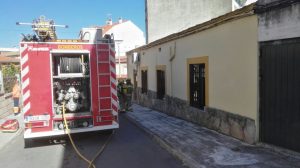 Incendio vivienda bomberos