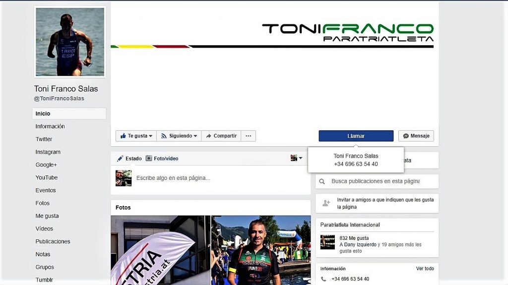 Facebook Toni Franco