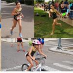 La triatleta morala de 8 años, María Carvajal, quinta en el Triatlón Judex 2022