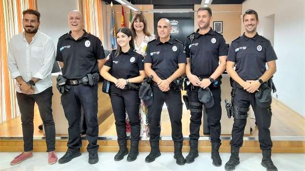 Cuatro nuevos agentes de la Policía Local morala toman posesión de sus plazas