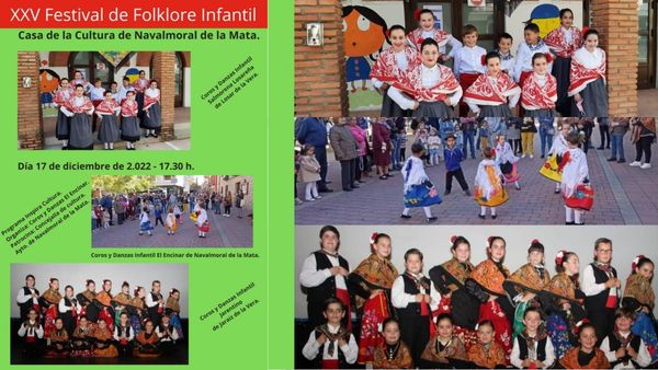 Salmorena Losareña, Los Jarentinos y El Encinar actuarán en el XXV Festival de Folklore Infantil