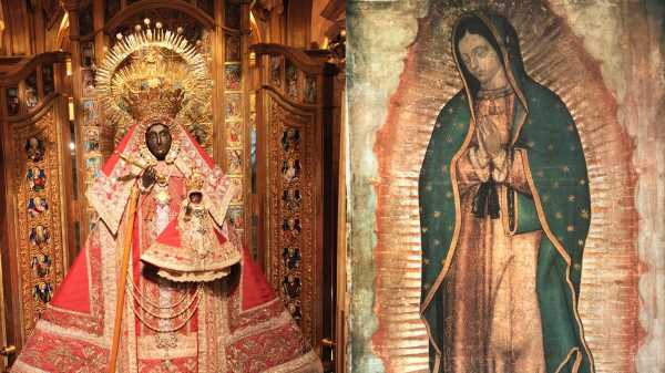 Ceremonia de hermanamiento de la Virgen de Guadalupe de Extremadura y la de México