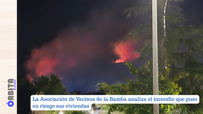 La Asociación de Vecinos de la Bamba analiza el incendio que puso en riesgo sus viviendas
