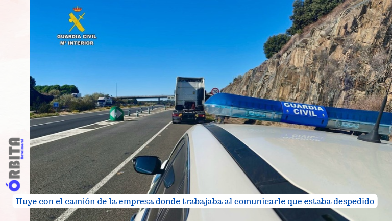 Huye con el camión de la empresa donde trabajaba al comunicarle que estaba despedido