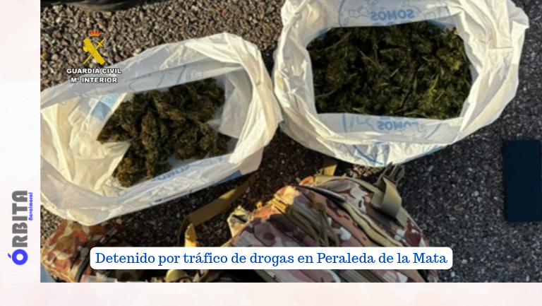 Detenido por tráfico de drogas en Peraleda de la Mata